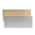 Custom Engraved Silver or Brass Metal Trophy and ID Plates, 4" x 10"