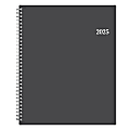 2025 Blue Sky Weekly/Monthly Planning Calendar, 8-1/2” x 11”, Passages Charcoal Gray, January To December