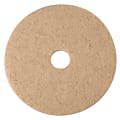 3M™ 3500 Ultra High-Speed Natural Blend Floor Burnishing Pads, 17", Tan, Pack Of 5 Pads
