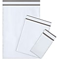 Partners Brand Bubble-Lined Poly Mailers, 9 1/2" x 14 1/2", White, Box Of 25