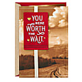 Hallmark Romantic Valentine's Day Card (Worth the Wait) for Husband, Wife, Boyfriend, Girlfriend, Partner 1 thumbnail image