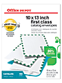 Office Depot® Brand 10" x 13" Catalog Envelopes, First Class, Clean Seal, 30% Recycled, White, Box Of 100 1 thumbnail image