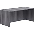 Lorell® Essentials 66"W Computer Desk, Weathered Charcoal 1 thumbnail image