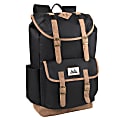 Trailmaker Flap Top Backpack With Buckets, Black/Brown 1 thumbnail image