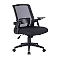 Techni Mobili Ergonomic Mesh Mid-Back Task Chair, Black, Total Qty 1, RTA3245CBK 1 thumbnail image
