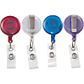 Advantus ID Card Retractable Reel - 0.3" x 1.3" x 0.6" - 20 / Pack - Assorted