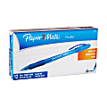 Paper Mate® Profile® Ballpoint Stick Pens, Bold Point, 1.4 mm, Translucent Blue Barrel, Blue Ink, Pack Of 12
