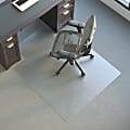 Realspace™ Advantage Commercial Pile Chair Mat, Wide Lip, 46" x 60", Clear