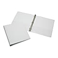 SKILCRAFT® Clear Overlay 3-Ring Binder, 1" Round Rings, White (AbilityOne 7510-01-203-4708) 1 thumbnail image