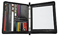Office Depot® Brand Lefty Righty 3-Ring Padfolio, Black 1 thumbnail image