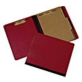 SKILCRAFT Extra Heavy-Duty Classification Folder, Letter Size, 30% Recycled, Red (AbilityOne 7530-00-990-8884)