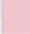 Office Depot® Brand Stellar Poly Notebook, 8-1/2" x 11", 5 Subject, College Ruled, 200 Sheets, Blush