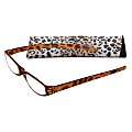 Zoom Eyeworks Reading Eyewear, Expressions Neoprene Cheetah, +2.50