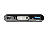 Eaton Tripp Lite Series USB C to DVI Adapter with USB-A Hub, Thunderbolt 3-1080p, PD Charging, Black, 6 in., USB Type C, US - U44406NDUBC 1 thumbnail image