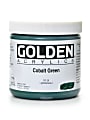 Golden Heavy Body Acrylic Paint, 16 Oz, Cobalt Green