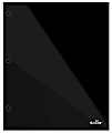 Office Depot® Brand Stellar Laminated 2-Pocket Paper Folder, Letter Size, Black