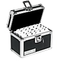 Vaultz® Locking Index Card Box, 3" x 5", Black 1 thumbnail image