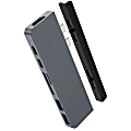 Targus® Sanho HyperDrive DUO 7-in-2 USB-C Hub, Gray 1 thumbnail image