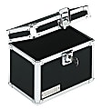 Vaultz® Locking Index Card Box, 4" x 6", Black 1 thumbnail image