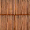 Deflect-O® Decorative Wall Panels, Walnut, Pack Of 4