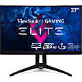 ViewSonic® Elite XG270QC 27” WQHD LED LCD Curved Gaming Monitor, FreeSync Premium