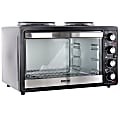 Better Chef Chef Central XL Toaster Oven And Broiler With Dual Solid Element Burners, Black 1 thumbnail image
