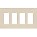Insteon 2422-253 Screwless Wall Plate - Quad Gang, Ivory