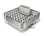 Joseph Joseph Steel Expandable Dish Drainer With Wine Glass Holder, 6-5/8", Stone, Total Qty 1 1 thumbnail image