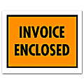 Office Depot® Brand "Invoice Enclosed" Envelopes, Full Face, 7" x 5 1/2", Orange, Pack Of 1,000