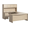 Bush Business Furniture Studio C 72"W U-Shaped Desk With Hutch And Mobile File Cabinet, Natural Elm, Standard Delivery