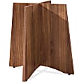 Lorell® Essentials Series Laminate Round Table Base, 28-1/2”H x 29-1/2”W x 29-1/2”D, Walnut 1 thumbnail image