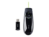 Kensington Presenter Expert Green Laser with Cursor Control - Presentation remote control - 4 buttons - RF - black