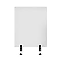 LUX Reclaim Clamp-On Desk Divider, 24" x 30", Frosted 1 thumbnail image