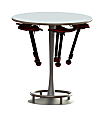 Safco® Collision Table, Round, White/Silver