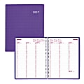 2027 Brownline® DuraFlex Weekly Appointment Planner, 11" x 8-1/2", 100% Recycled, Purple, January To December, CB950V.PUR, Total Qty 1 1 thumbnail image