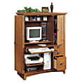 Sauder® Mission Computer Armoire With Side Storage, Fruitwood 1 thumbnail image