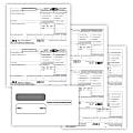 ComplyRight® W-2 Tax Form Set, 3-Part, Recipient Copy Only, 2-Up, 8-1/2" x 11", Pack Of 50 Forms And Envelopes