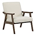 Office Star™ Weldon Armchair, Linen/Brushed Brown