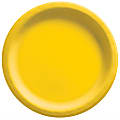 Amscan Round Paper Plates, Yellow Sunshine, 10”, 50 Plates Per Pack, Case Of 2 Packs 1 thumbnail image