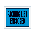 Office Depot® Brand "Packing List Enclosed" Envelopes, Full Face, 4 1/2" x 5 1/2", Blue, Pack Of 1,000