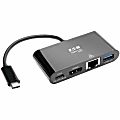 Tripp Lite USB C to HDMI Multiport Adapter Docking Station 4K USB Type C to HDMI Black, USB-C, USB Type-C, USB Type C -  - U44406NH4GUBC 1 thumbnail image
