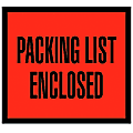 Tape Logic® "Packing List Enclosed" Envelopes, Full Face, 4 1/2" x 5 1/2", Red, Pack Of 1,000