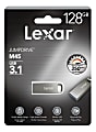 Lexar® JumpDrive® M45 USB 3.1 Flash Drive, 128GB, Silver, LJDM45-128ABSLNA