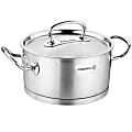 Korkmaz Proline Professional Series Stainless Steel Low Casserole With Lid, 1.5 Liter, Silver 1 thumbnail image