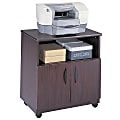 Safco® Mobile Machine Stand, 30 1/4"H x 28"W x 19 3/4"D, Mahogany 1 thumbnail image