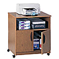 Safco® Wood Mobile Machine Stand, 30 1/4"H x 28 1/8"W x 19 3/4"D, Medium Oak 1 thumbnail image