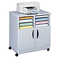 Safco® Mobile Machine Stand With Sorter, 30 1/2"H x 28 1/8"W x 19 3/4"D, Gray