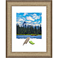 Amanti Art Rectangular Narrow Picture Frame, 14” x 17" With Mat, Elegant Brushed Bronze 1 thumbnail image