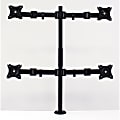 Lorell Mounting Arm for Monitor - Black - 4 Display(s) Supported - 27" Screen Support - 68 lb Load Capacity - 1 Each 1 thumbnail image