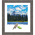 Amanti Art Rectangular Narrow Picture Frame, 23” x 27" With Mat, Rustic Plank Gray 1 thumbnail image